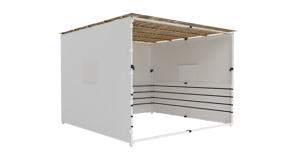 Sukkot Hadar -" White" Sukkah Fabric Cover Wall 40 feet (Only Fabric)