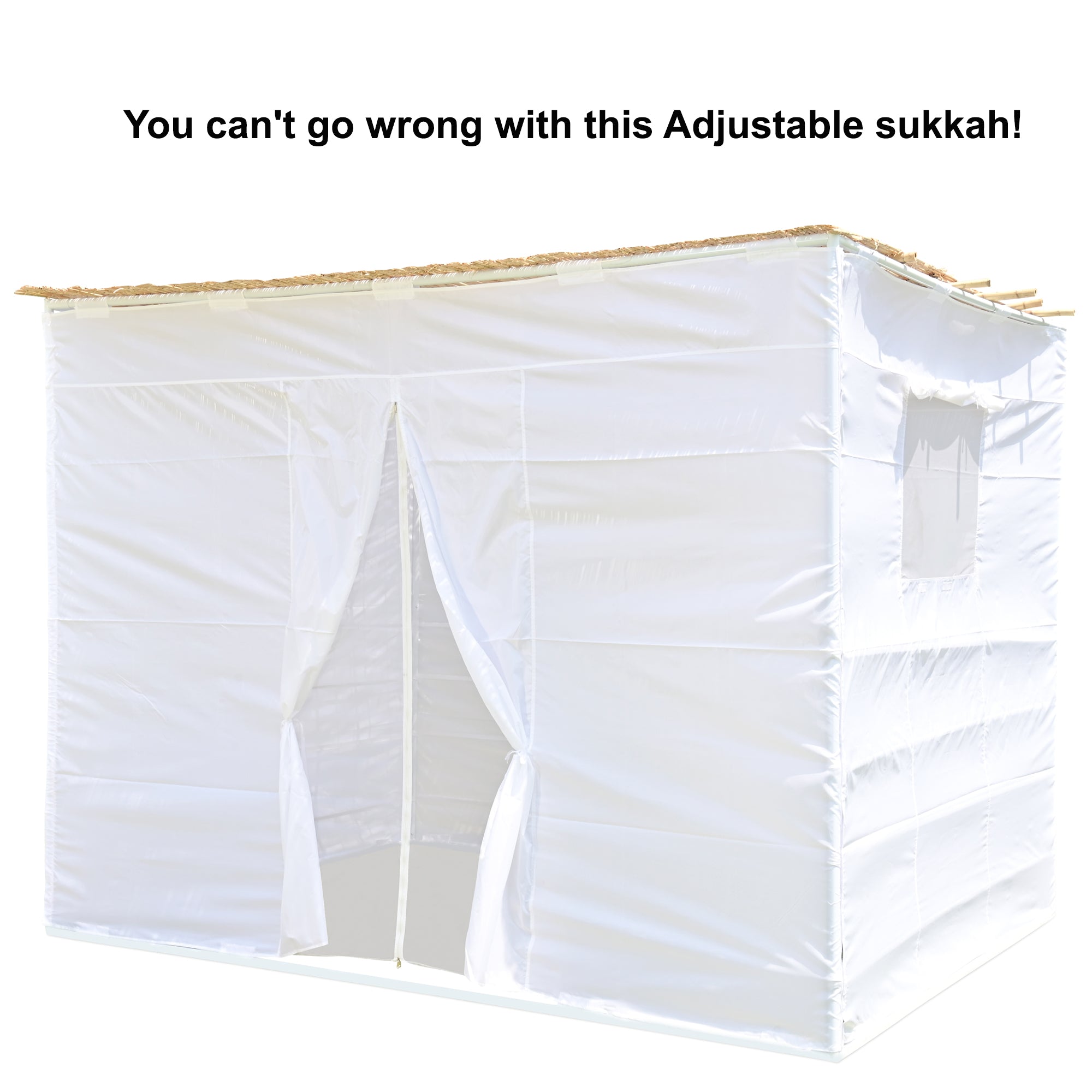 Sukkot Hadar - 8X10 - Adjustable Sukkah Set, up to 14 Sizes, Kosher Certified, Easy to Assemble